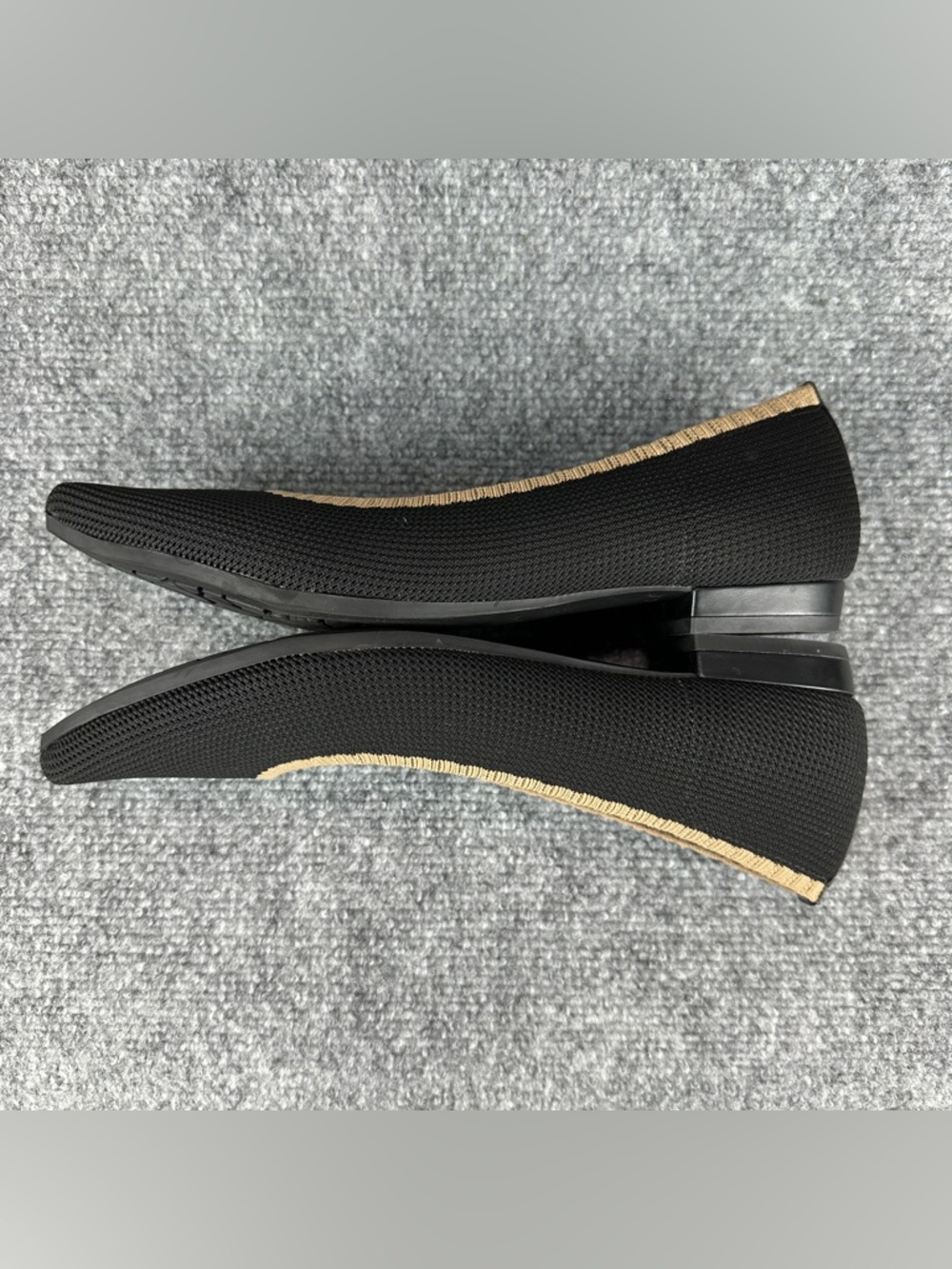 Vionic Black Dahlia Pointed Toe Flats Women's 9.5 Knit Comfort Arch Support - Picture 14 of 15